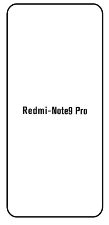 Hydrogel - ochranná fólie - Xiaomi Redmi Note 9 Pro, typ výřezu 2