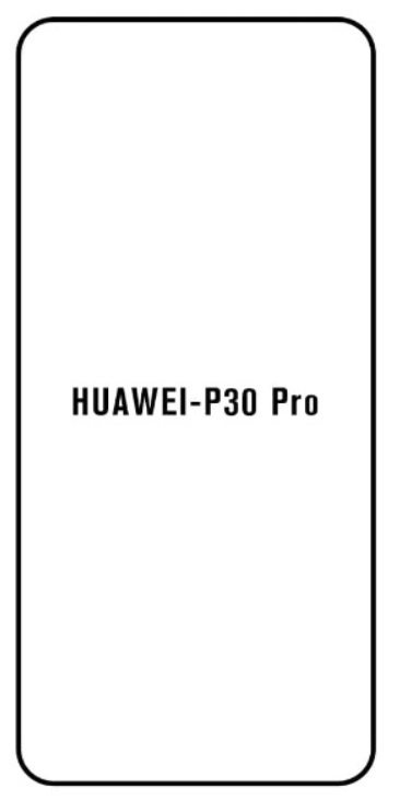 Hydrogel - ochranná fólie - Huawei P30 Pro, typ výřezu 2