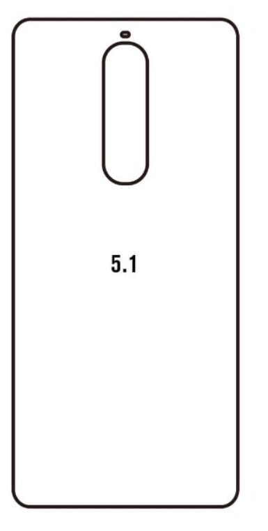Hydrogel - matná zadní ochranná fólie - Nokia 5.1