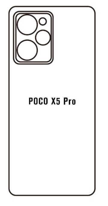 Hydrogel - matná zadní ochranná fólie - Xiaomi Poco X5 Pro 5G