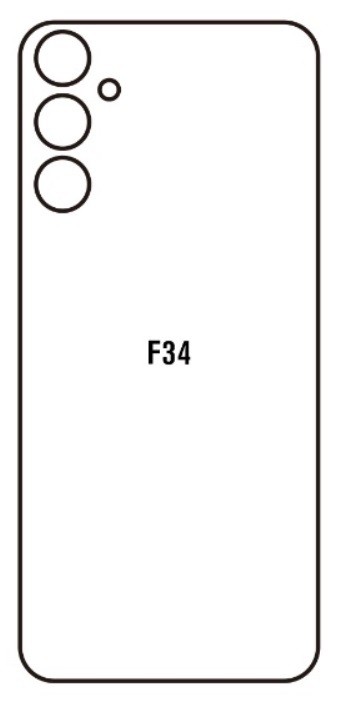 Hydrogel - matná zadní ochranná fólie - Samsung Galaxy F34 5G