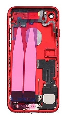Zadní kryt iPhone 7 červený / red s malými inštaovanými díly