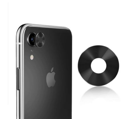 Camera Lens Protector (černé) - Ochranné sklo na zadní kameru pro Apple iPhone XR