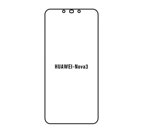 Hydrogel - ochranná fólie - Huawei Nova 3
