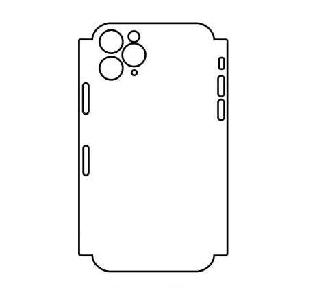 Hydrogel - zadní ochranná fólie (full cover) - iPhone 11 Pro - typ výřezu 2