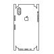 Hydrogel - matná zadní ochranná fólie (full cover) - iPhone XS - typ výřezu 1