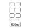 Hydrogel - 6x matná ochranná fólie - Apple Watch 4 (40mm) 