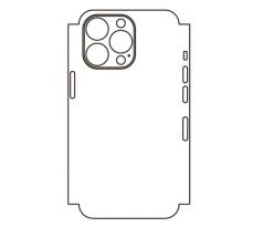 Hydrogel - zadní ochranná fólie (full cover) - iPhone 13 Pro Max, typ výřezu 9