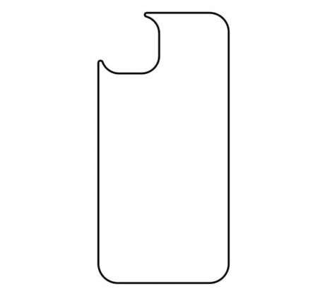 Hydrogel - matná zadní ochranná fólie - iPhone 13 - typ výřezu 2 