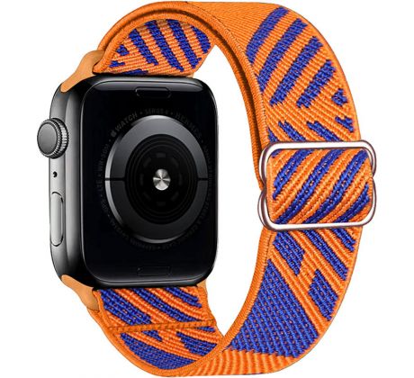 Scrunchie řemínek pro Apple Watch (42/44/45mm) Blue Orange