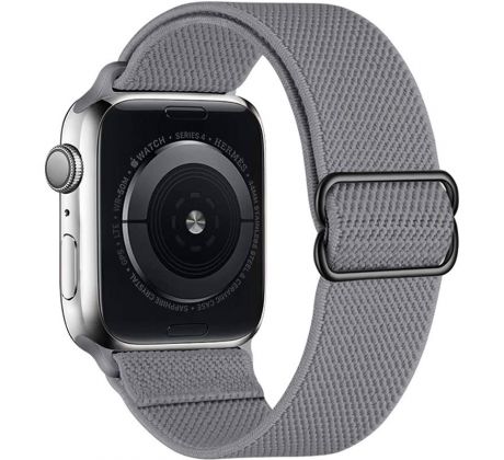 Scrunchie řemínek pro Apple Watch (42/44/45mm) Dark Grey