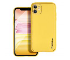Forcell LEATHER Case  iPhone 11 žlutý