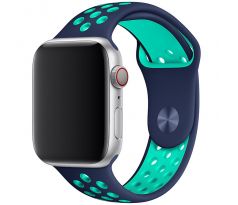 Řemínek pro Apple Watch (42/44/45mm) Sport, blue-duck green (velikost S)