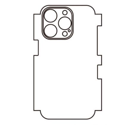 Hydrogel - zadní ochranná fólie - iPhone 14 Pro, typ výřezu 7