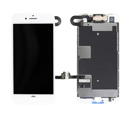 Bílý LCD displej iPhone 8 s přední kamerou + proximity senzor OEM (bez home button)