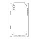 Hydrogel - matná zadní ochranná fólie (full cover) - iPhone XR - typ výřezu 2