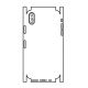 Hydrogel - matná zadní ochranná fólie (full cover) - iPhone XS - typ výřezu 2