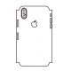 Hydrogel - matná zadní ochranná fólie (full cover) - iPhone XS - typ výřezu 3