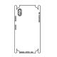 Hydrogel - matná zadní ochranná fólie (full cover) - iPhone XS Max - typ výřezu 2