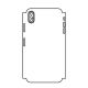 Hydrogel - matná zadní ochranná fólie (full cover) - iPhone XS Max - typ výřezu 4