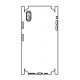 Hydrogel - matná zadní ochranná fólie (full cover) - iPhone XS Max - typ výřezu 6