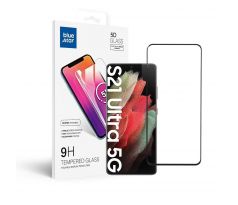 Ochranné tvrzené  sklo  - Samsung Galaxy S21 Ultra Full Face (full glue/small size) - cerný Ochranné tvrzené  sklo