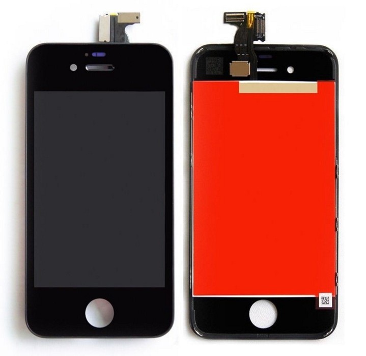 Černý LCD displej s digitizérem pro iPhone 4