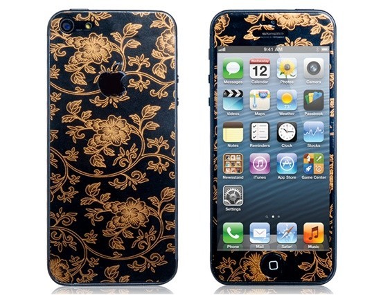 3D Floral Skin Screen protector na iPhone 5 / 5S / SE
