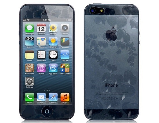 3D Hearts Screen protector na iPhone 5 / 5S / SE