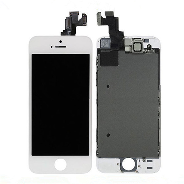 Bílý LCD displej iPhone SE s přední kamerou + proximity senzor OEM (bez home button)