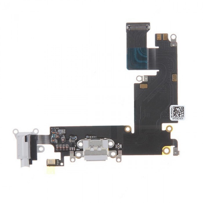 Apple iPhone 6 Plus - Nabíjecí dock konektor - audio konektor kabel s mikrofonem šedý (Light Grey)
