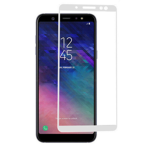 FULL GLUE 3D tvrzené ochranné sklo Samsung Galaxy A6 Plus 2018 white