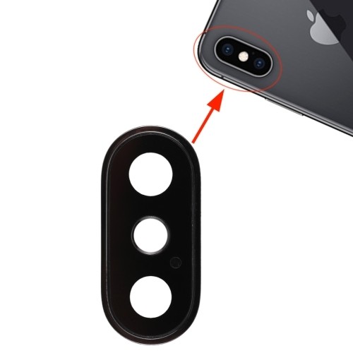 Camera Lens Protector (černé) - Ochranné sklo na zadní kameru pro Apple iPhone XS Max