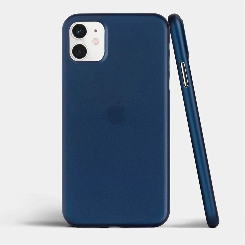 Slim Minimal iPhone 12 - matný modrý
