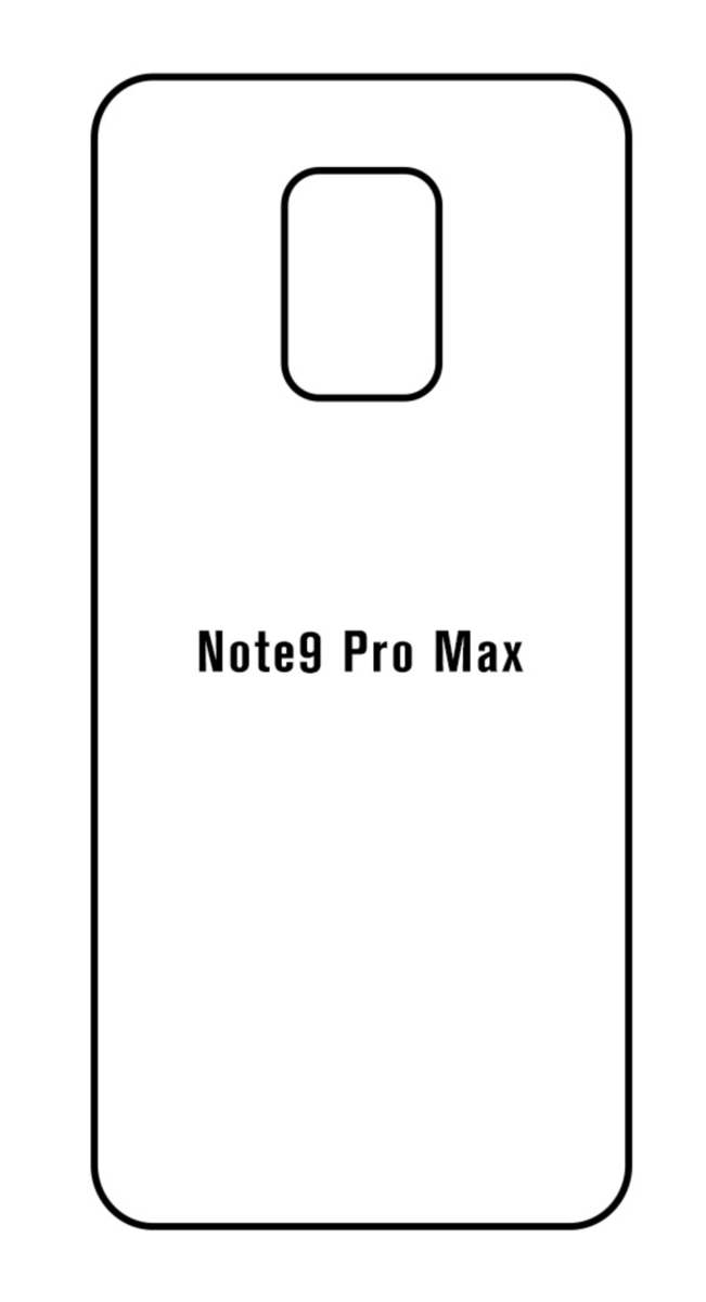 Hydrogel - zadní ochranná fólie - Xiaomi Redmi Note 9 Pro Max