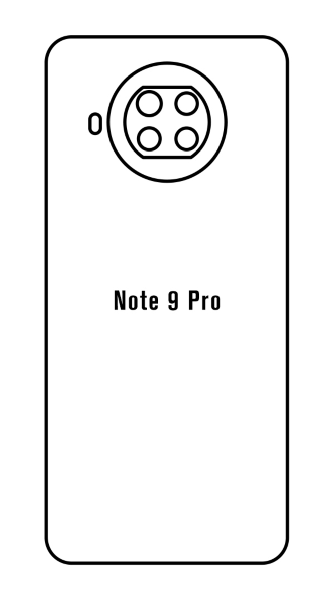 Hydrogel - zadní ochranná fólie - Xiaomi Redmi Note 9 Pro 5G