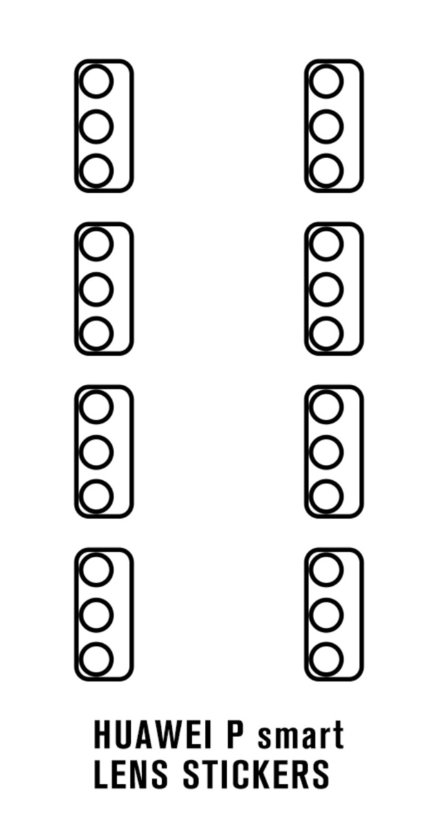 Hydrogel - ochranná fólie zadní kamery - 8ks v balení - Huawei P Smart 2020