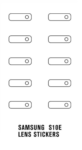 Hydrogel - ochranná fólie zadní kamery - 10ks v balení - Samsung Galaxy S10e