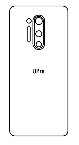 Hydrogel - matná zadní ochranná fólie - OnePlus 8 Pro