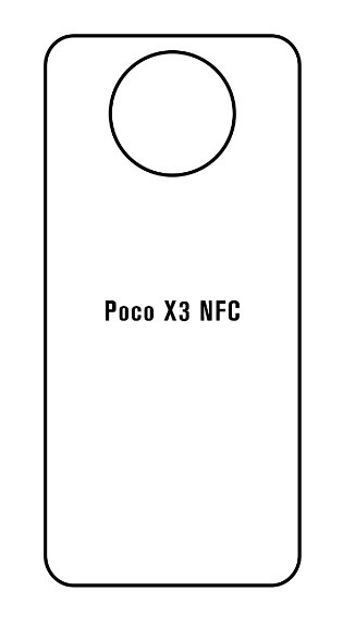 Hydrogel - matná zadní ochranná fólie - Xiaomi Poco X3 NFC