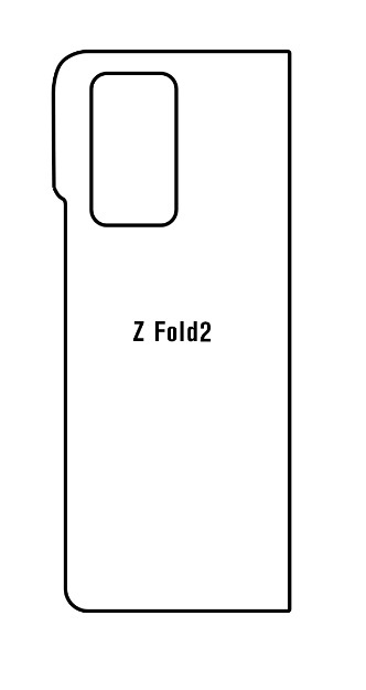 Hydrogel - matná zadní ochranná fólie - Samsung Galaxy Z Fold 2 5G