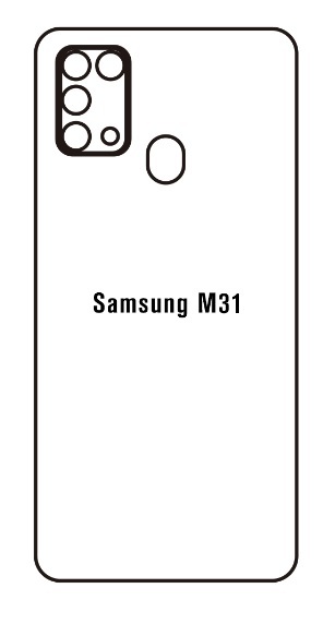 Hydrogel - matná zadní ochranná fólie - Samsung Galaxy M31