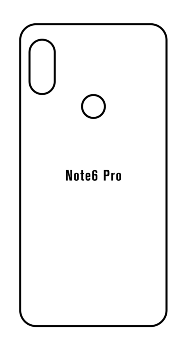 Hydrogel - matná zadní ochranná fólie - Xiaomi Redmi Note 6 Pro
