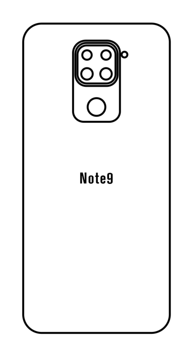 Hydrogel - matná zadní ochranná fólie - Xiaomi Redmi Note 9  (global)