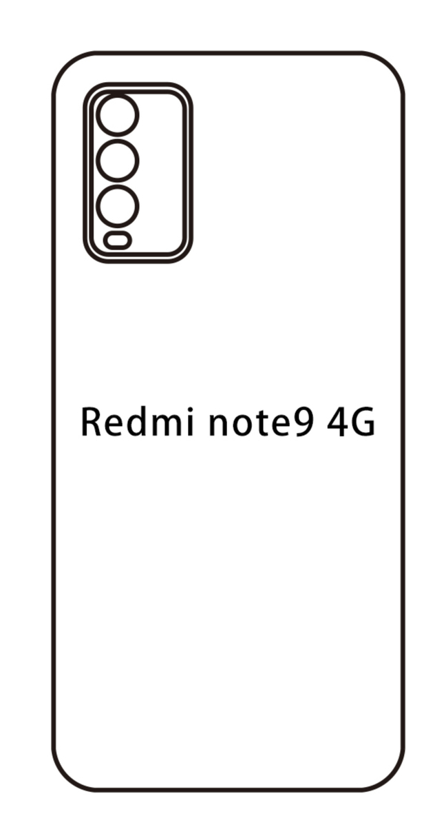 Hydrogel - matná zadní ochranná fólie - Xiaomi Redmi Note 9 4G