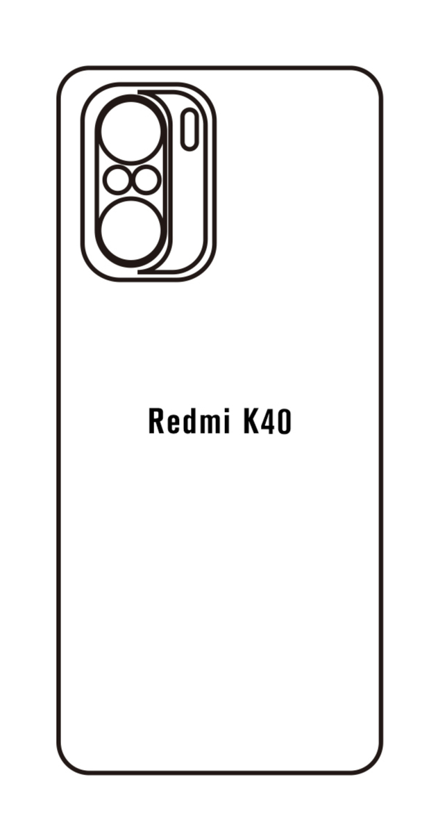 Hydrogel - matná zadní ochranná fólie - Xiaomi Redmi K40