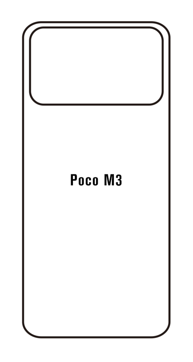 Hydrogel - matná zadní ochranná fólie - Xiaomi Poco M3