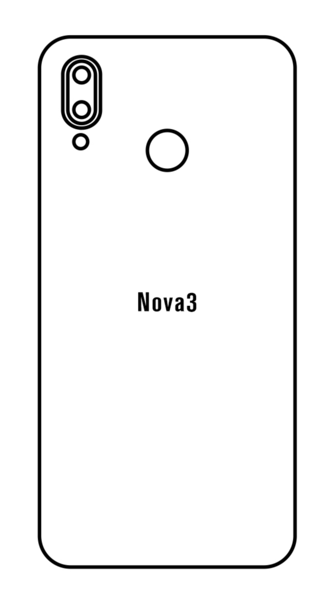 Hydrogel - matná zadní ochranná fólie - Huawei Nova 3
