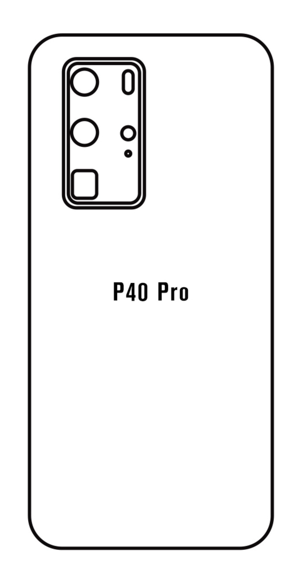 Hydrogel - matná zadní ochranná fólie - Huawei P40 Pro
