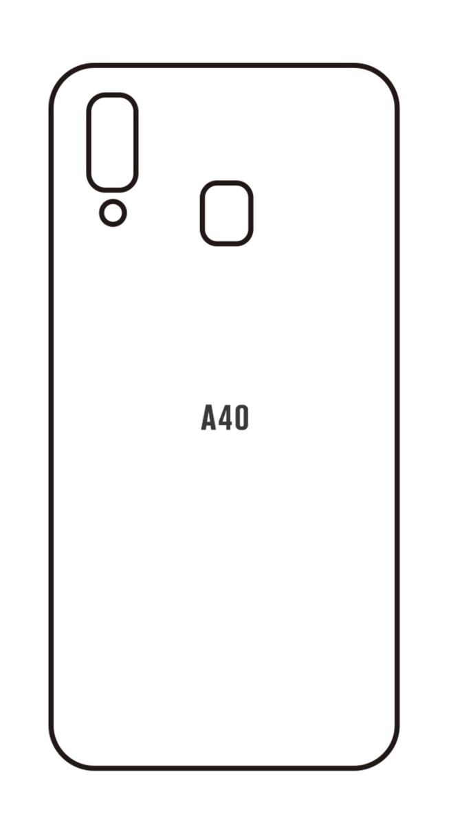 Hydrogel - matná zadní ochranná fólie - Samsung Galaxy A40